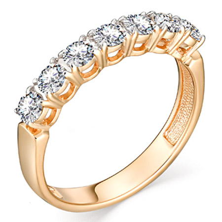 Кольцо, золото, бриллиант, красный, 1-107-216
